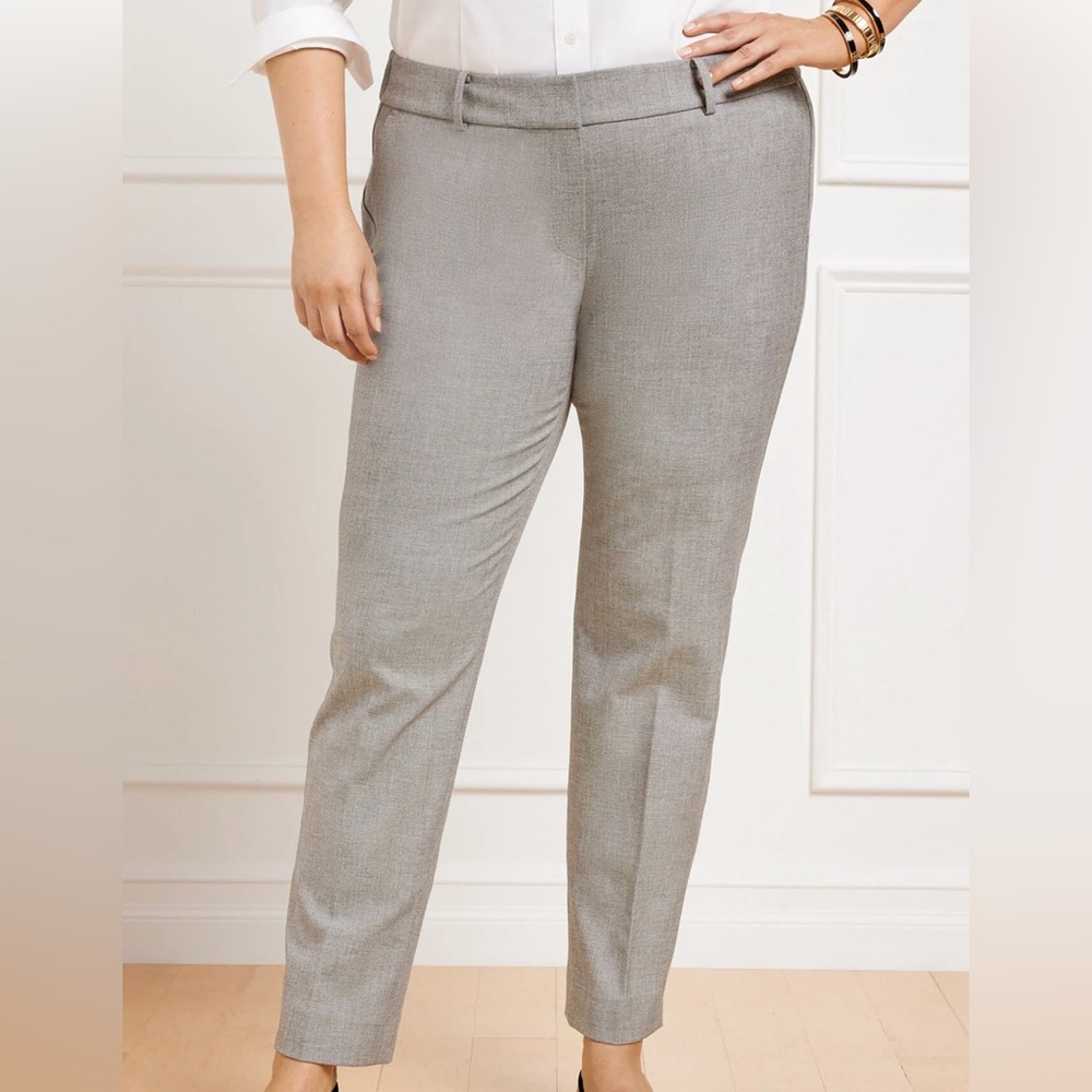 Talbots 14W Gray‎ Tailored Pants